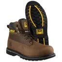 Caterpillar Mens Holton Safety Boots - Brown, Size 12