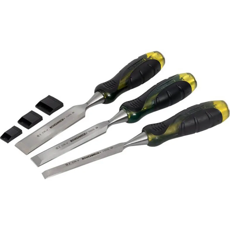 Roughneck 3 Piece Bevel Edge Chisel Set