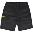 Roughneck Mens Cargo Shorts - Black, 40"
