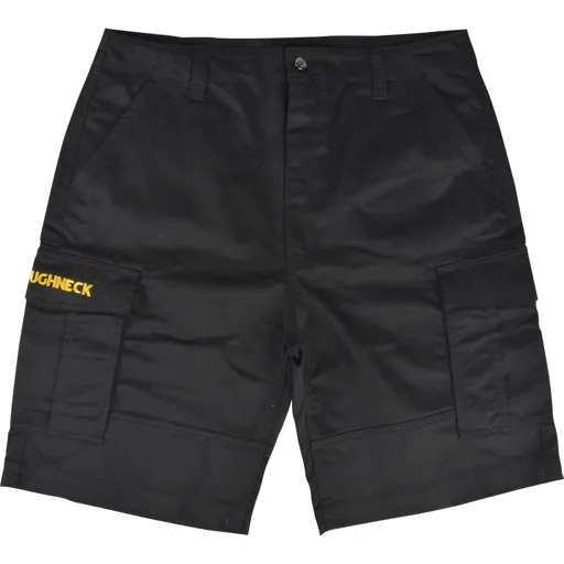 Roughneck Mens Cargo Shorts - Black, 42"