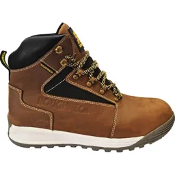 Roughneck Mens Sabre Safety Boots - Brown, Size 12
