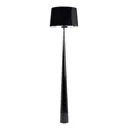 Totem LS floor lamp with chrome finish, black