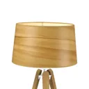 Essence LT table lamp, lampshade with wood look