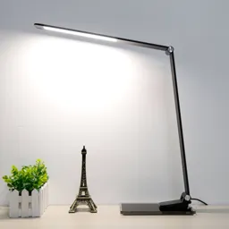 Starglass desk lamp with a glass base