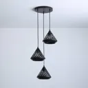 Aluminor Cone hanging light, 3-bulb