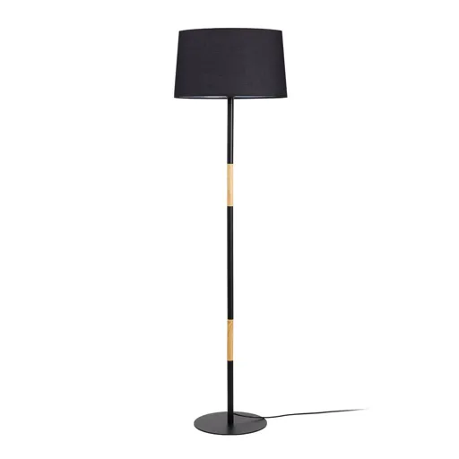 Mikados LS floor lamp, steel and wooden elements