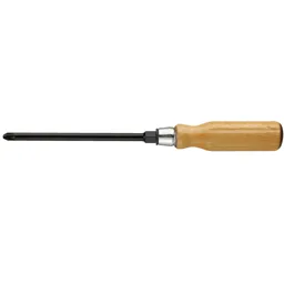 Facom Wood Handle Pozi Screwdriver - PZ1, 100mm