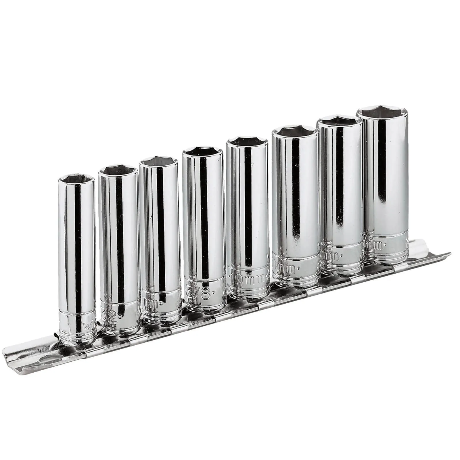 Facom RL.40E 1/4" Drive 8 Piece Deep Metric 6 Point Socket Set - 1/4"