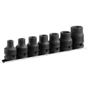 Facom 7 Piece 1/2" Drive Torx Impact Socket Set - 1/2"