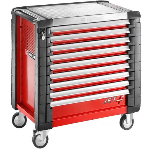 Facom JET+ 9 Drawer Roller Cabinet - Red