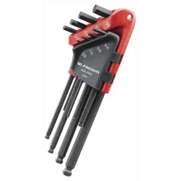 Facom 8 Piece Long Ball End Hexagon Allen Key Set Imperial