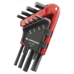 Facom 8 Piece Hexagon Allen Key Set Imperial