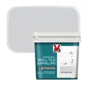 V33 Renovation Soft grey Satin Wall tile & panelling paint, 750ml