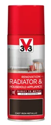 V33 Renovation Cast iron Metallic effect Radiator & appliance paint, 400ml
