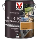 V33 High performance Light oak UV resistant Decking Wood oil, 5L