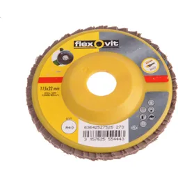 Flexovit Abrasive Flap Disc - 115mm, 40g