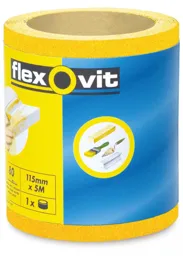 FlexOvit Sanding Roll 115x5m 80grit    Yellow