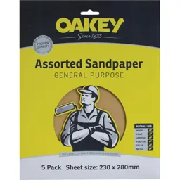 Oakey Glasspaper Sandpaper - 3, Pack of 25