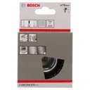 Bosch 0.3mm Crimped Steel Wire Brush - 70mm, 6mm Shank