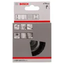 Bosch 0.2mm Crimped Steel Wire Brush - 70mm, 6mm Shank