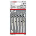 Bosch T101 B Wood Cutting Jigsaw Blades - Pack of 5