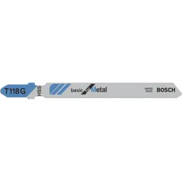 Bosch T118 G Metal Cutting Jigsaw Blades - Pack of 5
