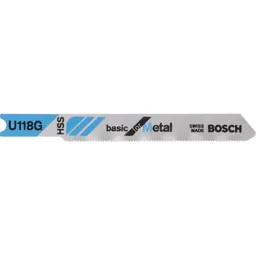 Bosch U118 G Metal Cutting Jigsaw Blades - Pack of 3