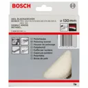 Bosch Hook and Loop Lambswool Polishing Bonnet - 130mm, Pack of 1