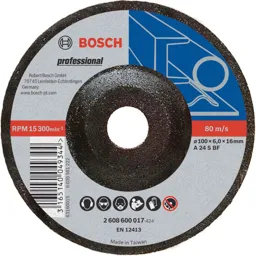 Bosch A30T BF Drepressed Centre Metal Grinding Disc - 100mm