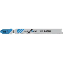Bosch T118 A Metal Cutting Jigsaw Blades - Pack of 100