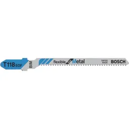 Bosch T118 EOF Metal Cutting Jigsaw Blades - Pack of 5