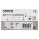 Bosch HSS-R Stub Drill Bit - 2mm, Pack of 10