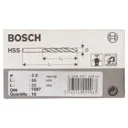 Bosch HSS-R Stub Drill Bit - 3.8mm, Pack of 10