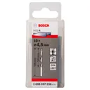 Bosch HSS-R Stub Drill Bit - 4.5mm, Pack of 10