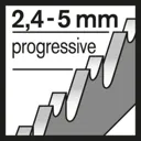 Bosch T345 XF Progressor Jigsaw Blades - Pack of 3