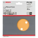 Bosch Red Wood Top Sanding Disc 150mm - 150mm, 120g, Pack of 5