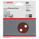 Bosch Red Wood Sanding Disc 115mm - 115mm, 40g, Pack of 5