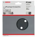 Bosch Black Stone Sanding Disc 150mm - 150mm, 240g, Pack of 5