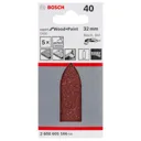 Bosch C430 Hook and Loop Delta Sanding Fingers for Paint and Wood - 40g, Pack of 5
