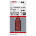 Bosch C430 Hook and Loop Delta Sanding Fingers for Paint and Wood - 60g, Pack of 5