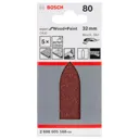 Bosch C430 Hook and Loop Delta Sanding Fingers for Paint and Wood - 80g, Pack of 5