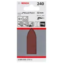 Bosch C430 Hook and Loop Delta Sanding Fingers for Paint and Wood - 240g, Pack of 5