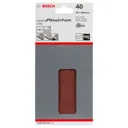 Bosch Punched Hook and Loop Sanding Sheets - 93mm x 186mm, 40g, Pack of 10