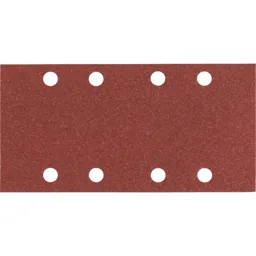 Bosch Punched Hook and Loop Sanding Sheets - 93mm x 186mm, 40g, Pack of 10