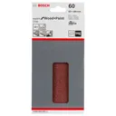 Bosch Punched Hook and Loop Sanding Sheets - 93mm x 186mm, 60g, Pack of 10