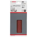 Bosch Punched Hook and Loop Sanding Sheets - 93mm x 186mm, 60g, Pack of 10