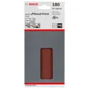Bosch Punched Hook and Loop Sanding Sheets - 93mm x 186mm, 180g, Pack of 10