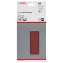 Bosch Punched Hook and Loop Sanding Sheets - 115mm x 230mm, 80g, Pack of 10