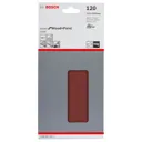 Bosch Punched Hook and Loop Sanding Sheets - 115mm x 230mm, 120g, Pack of 10
