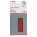 Bosch Punched Hook and Loop Sanding Sheets - 115mm x 230mm, 180g, Pack of 10